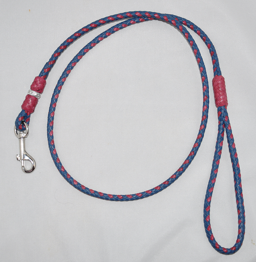  8 strands - royal blue and burgundy 