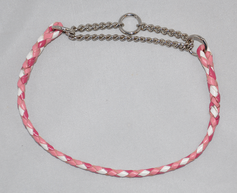  4 strand - hot pink, pink and white 