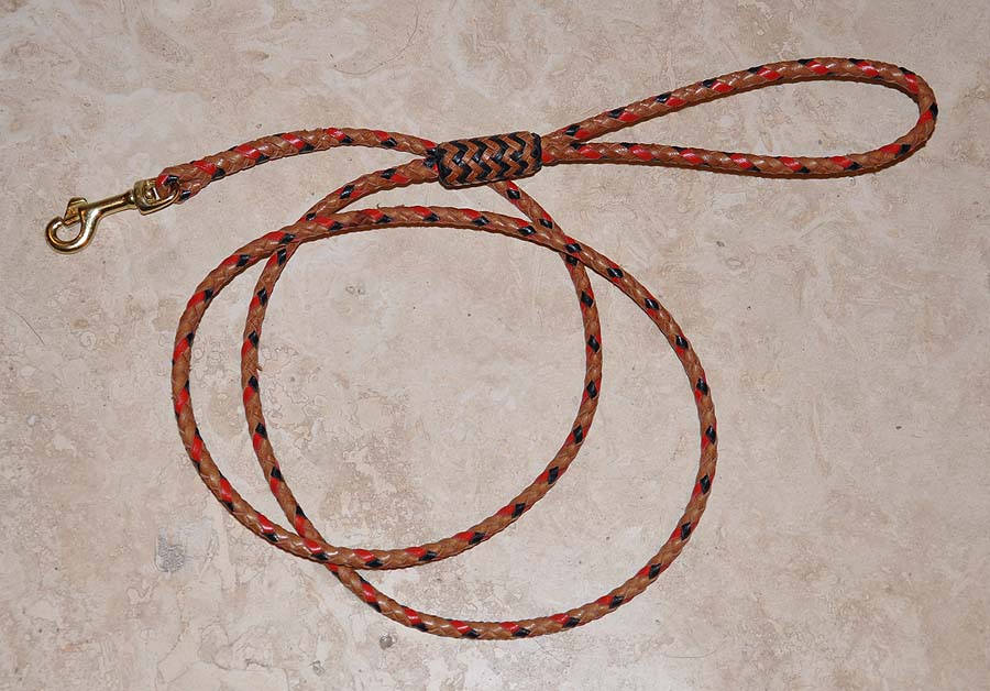  6 strands - hazel, red and black 