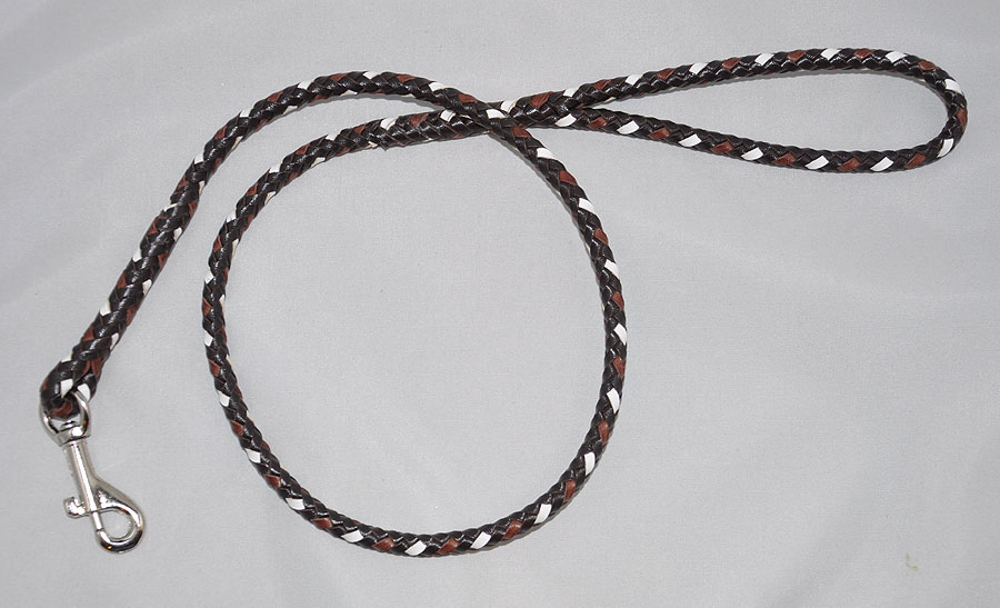  8 strands - brown, brandy and white 