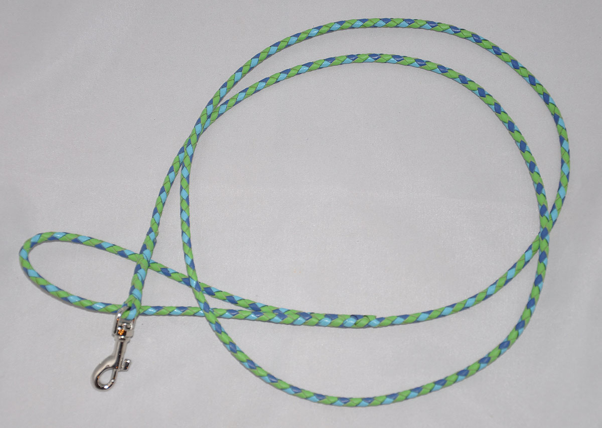  4 strands - Lime, cornflower and light blue 